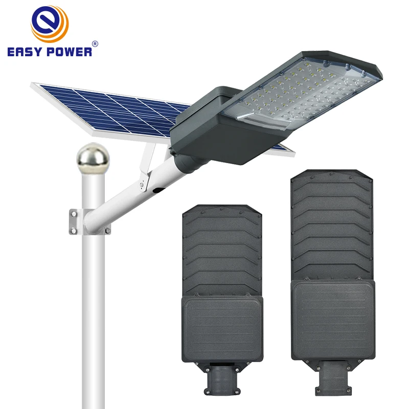 Long Life High Light Solar Street Lamp A Grade Intelligent Light LiFePO4 Remote Control Waterproof Lightning Protection