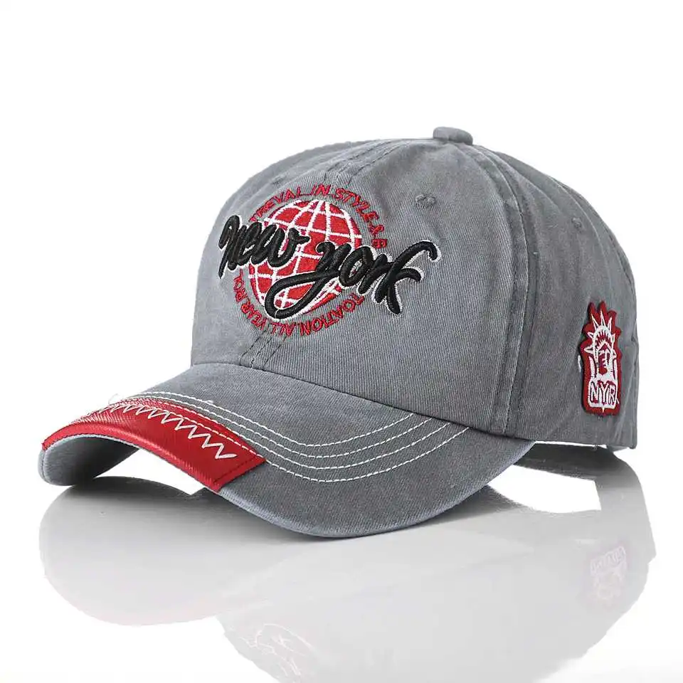 Wholesale Wash embroidery custom Personalised Dad Caps Vintage Dyed Distressed baseball cap