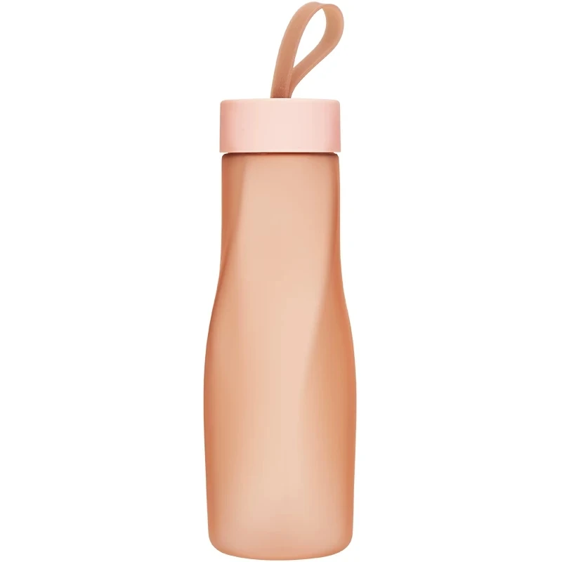 Wholesale Sale BPA Free Plastic frosted Sports Water Bottles Label Manufactures 500ml Transparent Soda Water Plastic Bottle