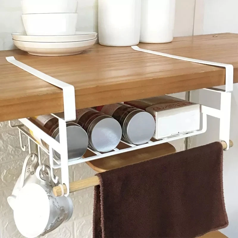 Kitchen Plate Rack Cabinet Metal Storage Rack Hanging Cabinet Basket spice jar set Hanging Cabinet Shelf Basket