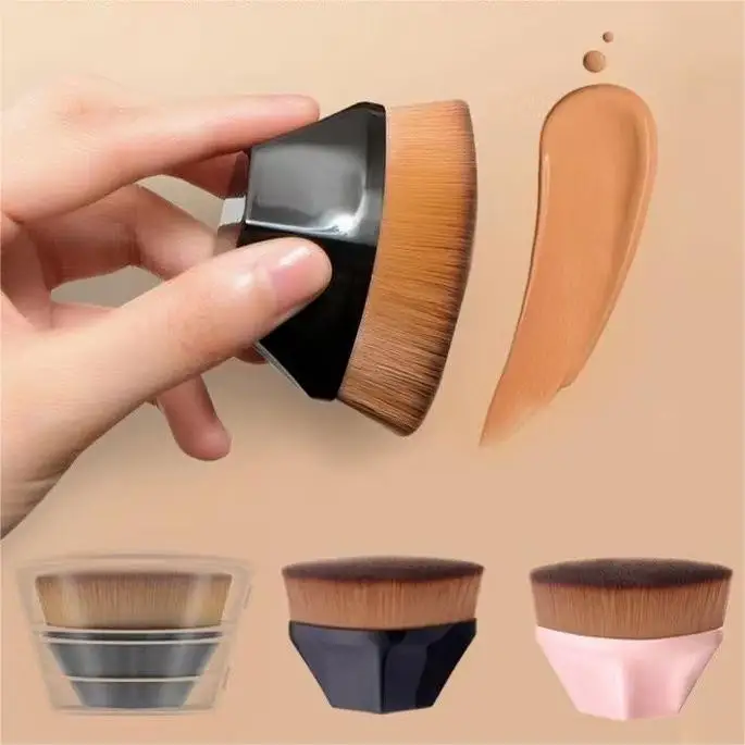2025 Professional Single Cosmetic Brush Foundation Magic Black Facial Number 55 Makeup Brush Foundation Brush For Blending