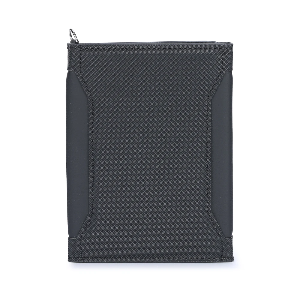 Fashion Leather Travel Wallet Black Colour Passport Pen Wallet Holder Multifunction Convenient And Practical Travel Wallet