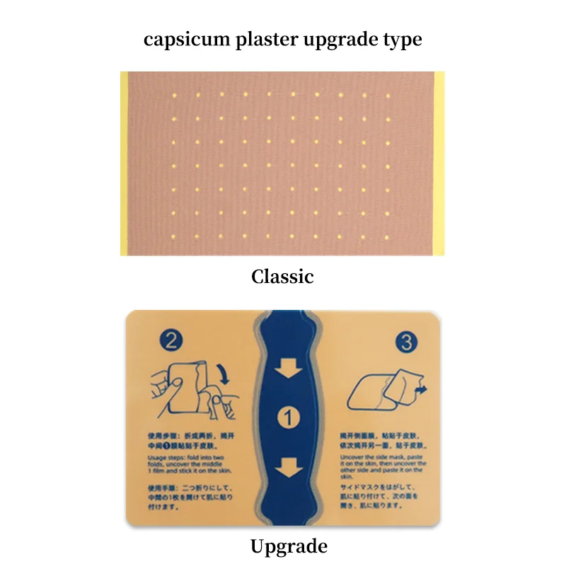 private label chinese herbal japanese joint pain relief patch knee elastic adhesive hot capsicum plaster for muscle aches