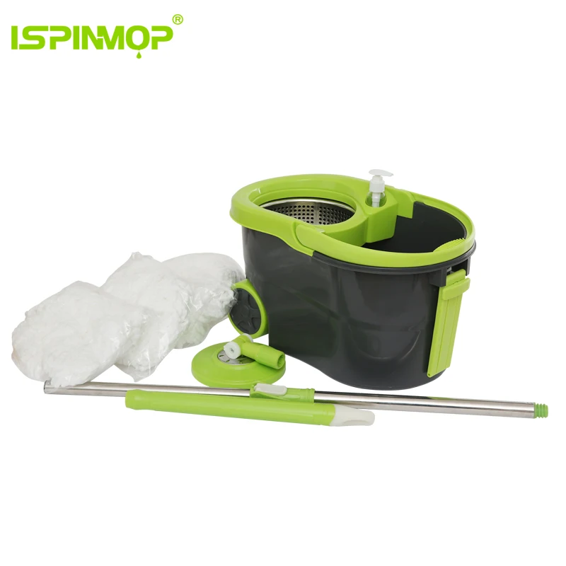 Floor Cleaning 360 Spin Magic Flat Twist Mop Set With Bucket