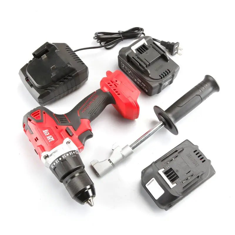 Top quality 4.0Ah 20V large capacity  brushless two speed cordless drill