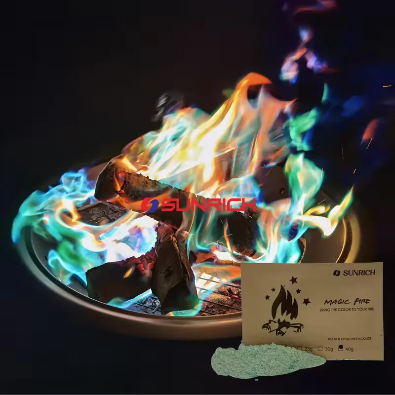 Camping Fire Pit Campfires Flames Outdoor Fireplaces Changing Cosmic Flame Powder Magical Fire Flames