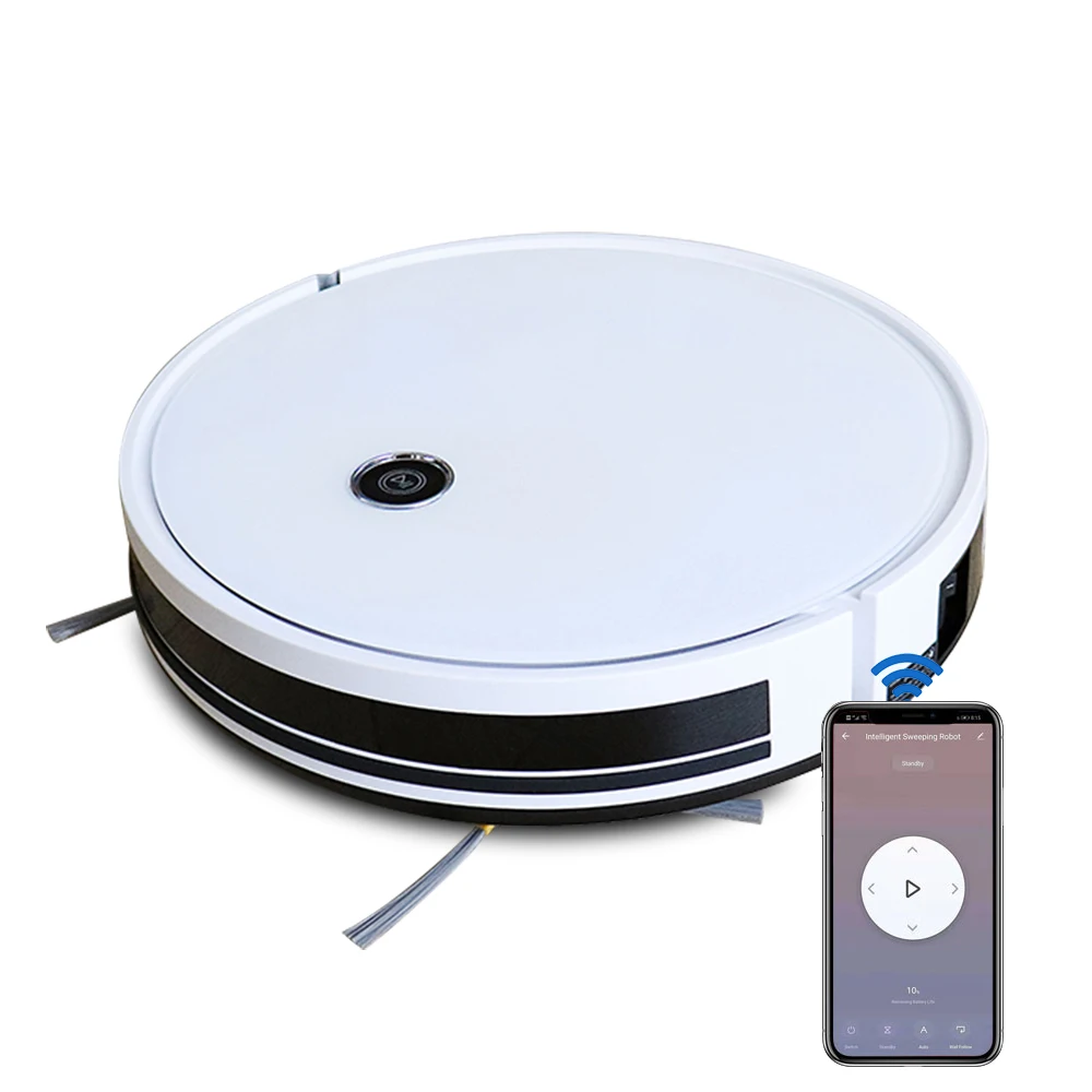 Hikins 4 in 1 Visual Navigation 350ml Electric Robot Vacuum Water Cleaner with Water Tank