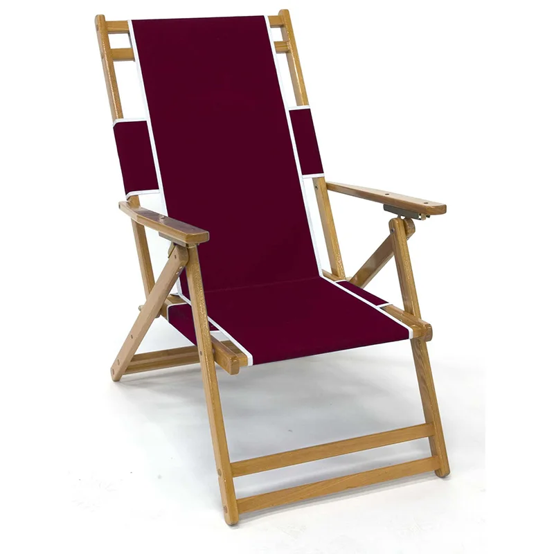 Wholesale Outdoor  Chair Wood Wooden Fold  Folding Camping  wood Garden Beach  lounge Chairs