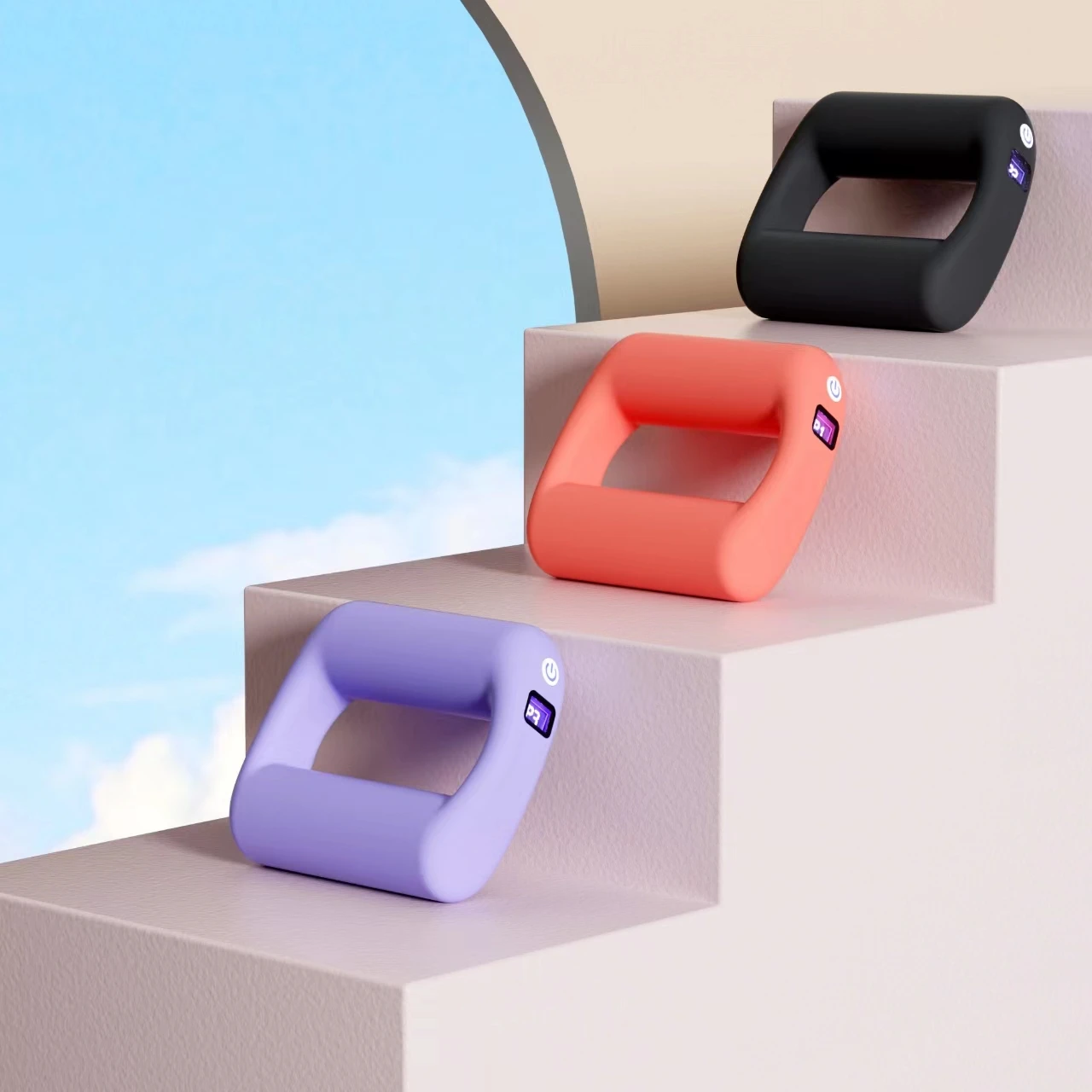 Massage Device Portable Vibrating Hand Massage Machine Mini Vibration Plate Hand Held Massage Machine MAGIC RING