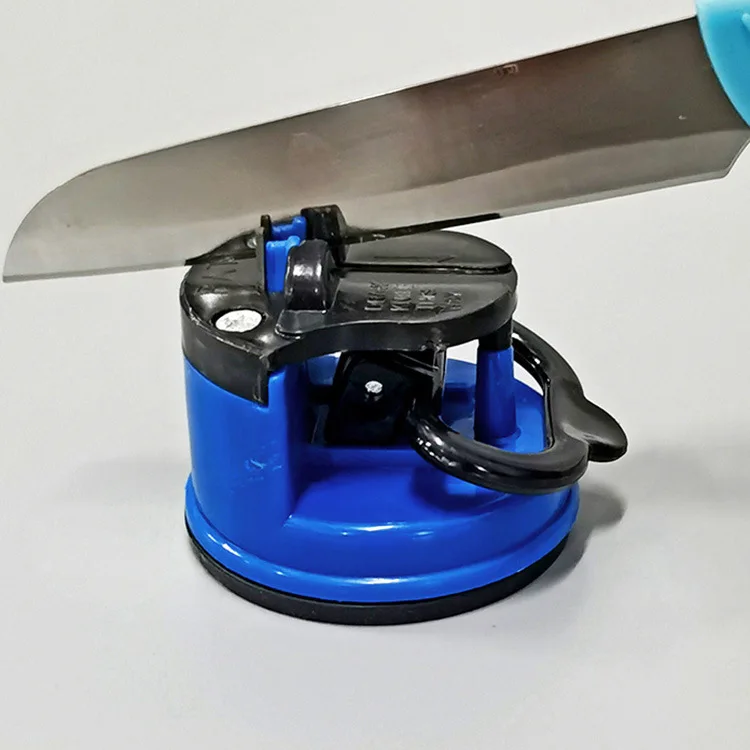 Factory Wholesale Custom Logo Portable Kitchen Round Mini Knife Sharpener With Suction Pad