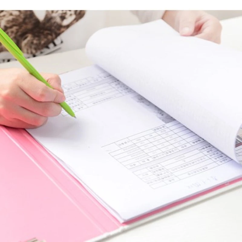 Double Clip A4 Folder Thick Cardboard Office Supplies Paper Organiser Paper Cardboard File Folder for Conference Documents