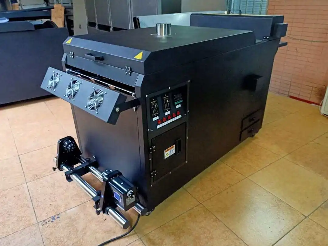 Large Format 24 Inch Dtf Printer 60cm Dtf Powder Shaker Machine for 2/4 Heads DTF Printer Hotmelt Powder Shaking Dryer Oven