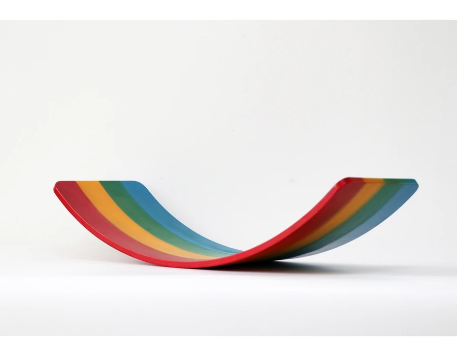 
NO.4105 Factory Price Yoga And Plate Kids Wood Balance Board For Children And Adults 