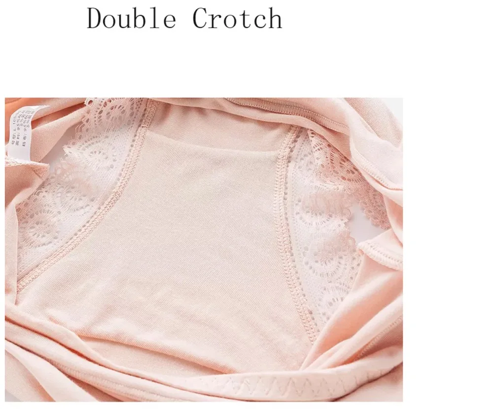 Hot Sale Factory Direct Lace Modal High Waist Panty Underwear Fat Lady Breathable Plus Size Panties for Women