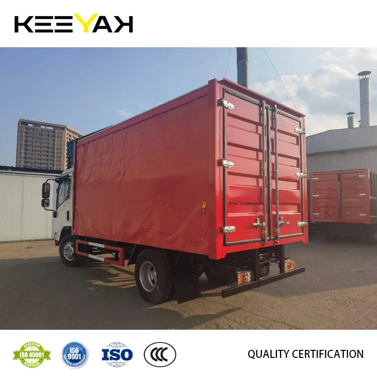Isuzu 4*2 Npr Truck Side Curtain Customizable Pvc Tarpaulin for Transportation Goods