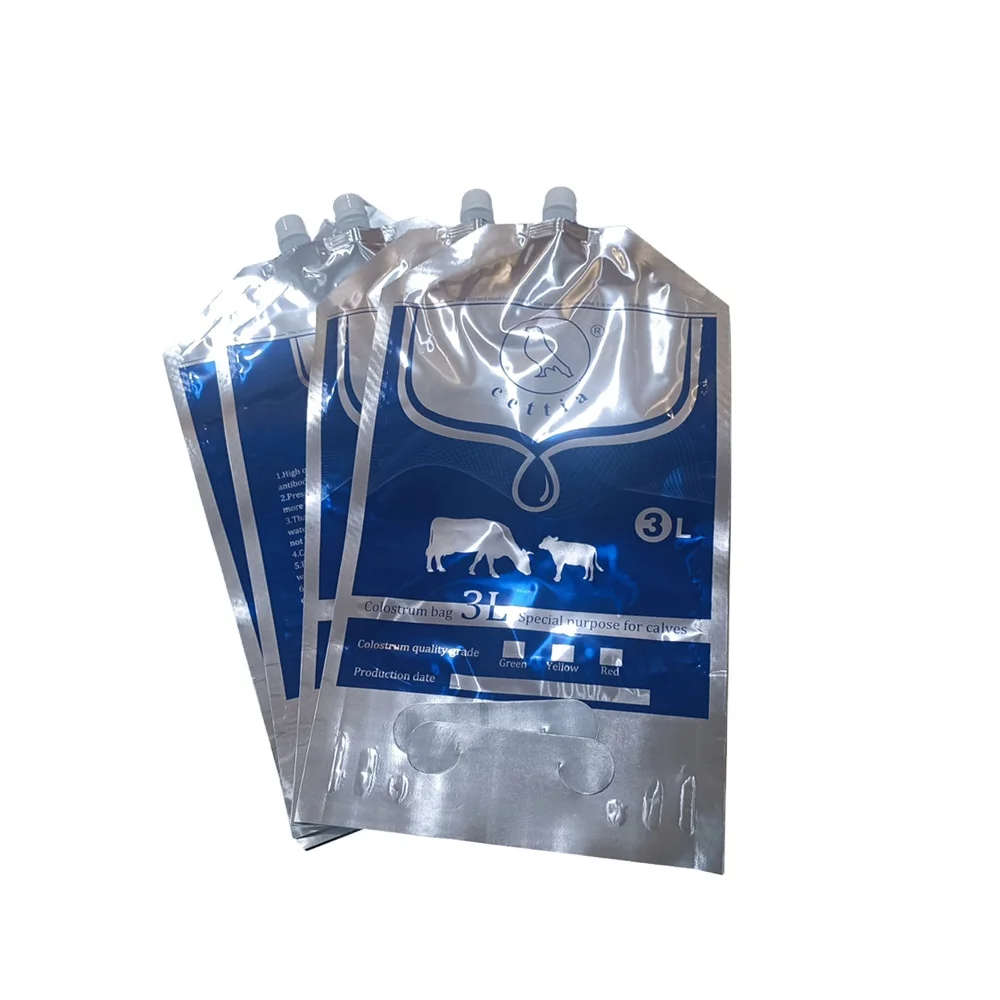 CETTIA KD963 custom logo farm calf milk feeding 3 litrs colostrum bag 4l