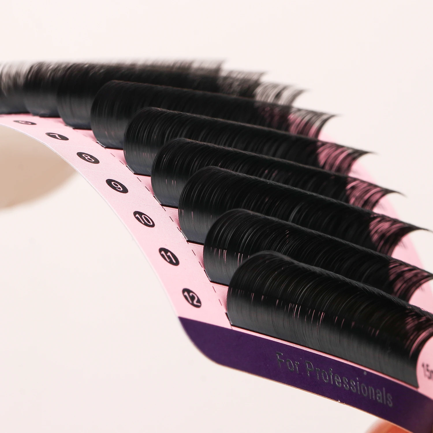 fast and safety curl individual mink diy silk eyelash extension kit 8mm private label custom logo