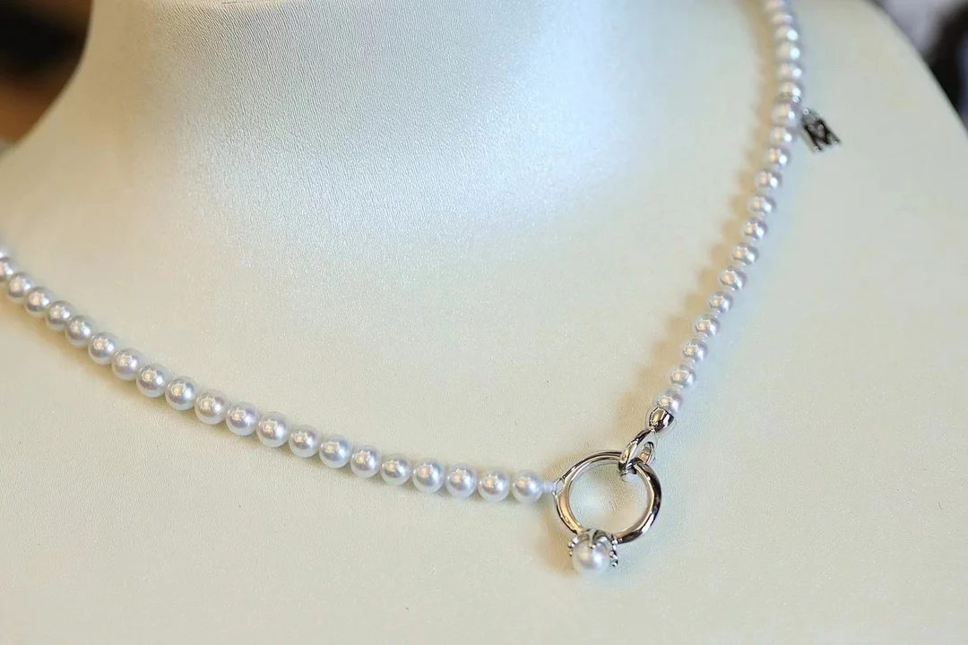 2024 custom 4-5mm real pearl necklace cheap women necklace price