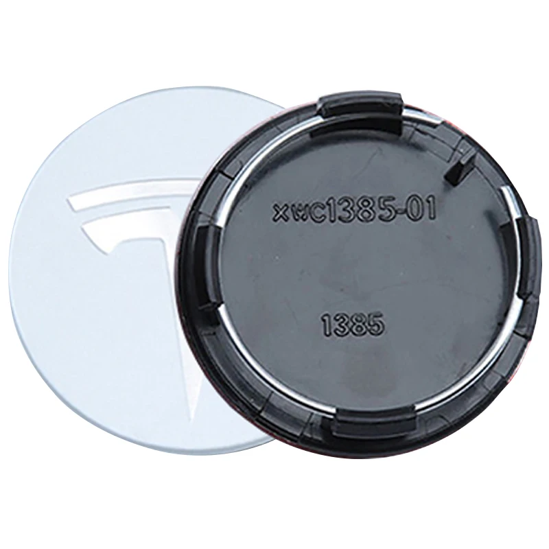 Auto parts hub cap standard 56mm tire center cap rim plastic cap customized Tesla logo wheel cover