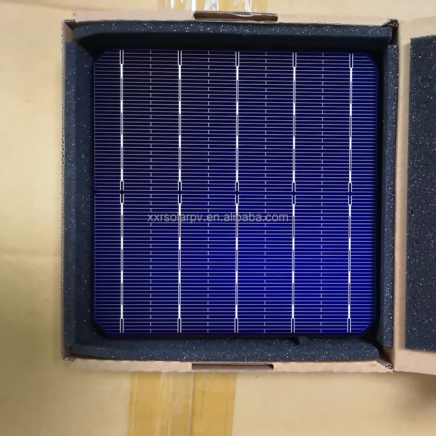 N type mono solar cell  5bb high  efficiency solar cell stock of N-Mono silicon solar cells for sale with 5 busbar