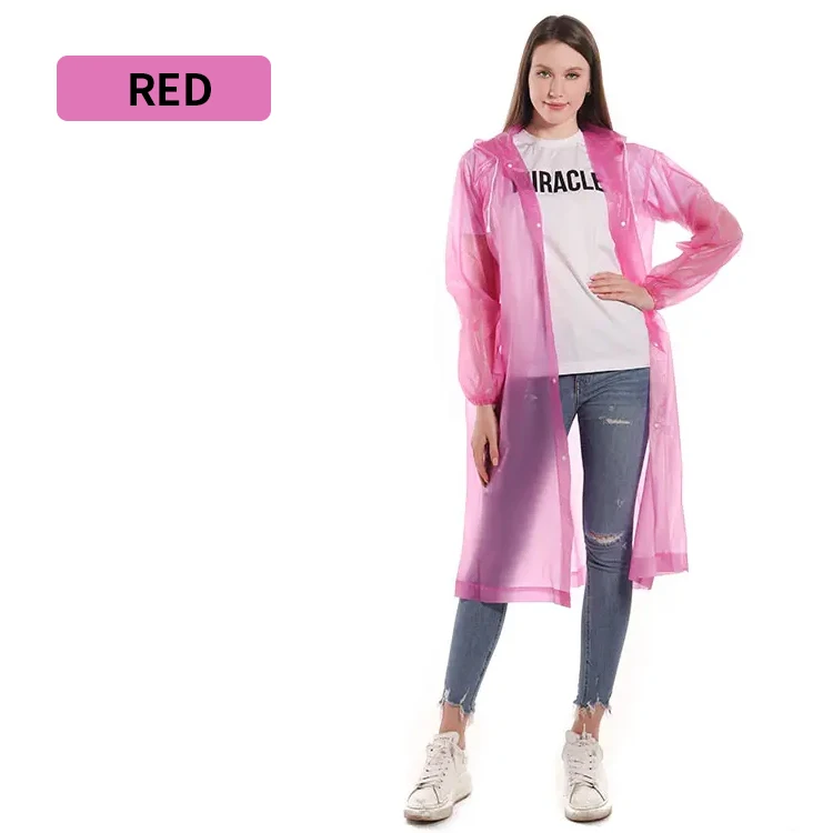 Support custom long fashion multiple colors rain coat waterproof poncho for outdoor
