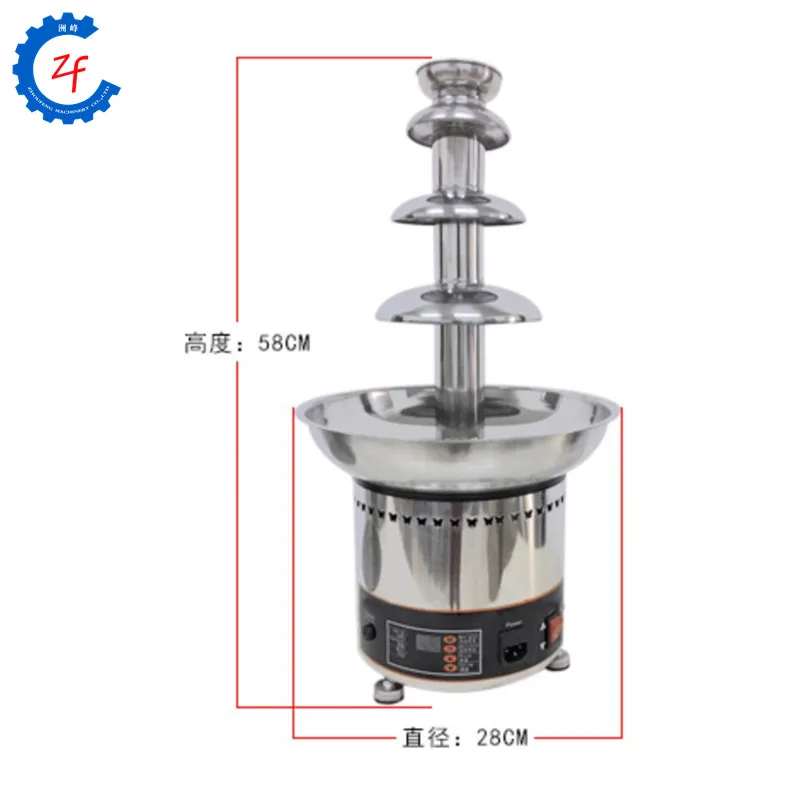 Mini DIY Chocolate Waterfall Machine Stainless Steel Chocolate Melting Hot Pot Machine