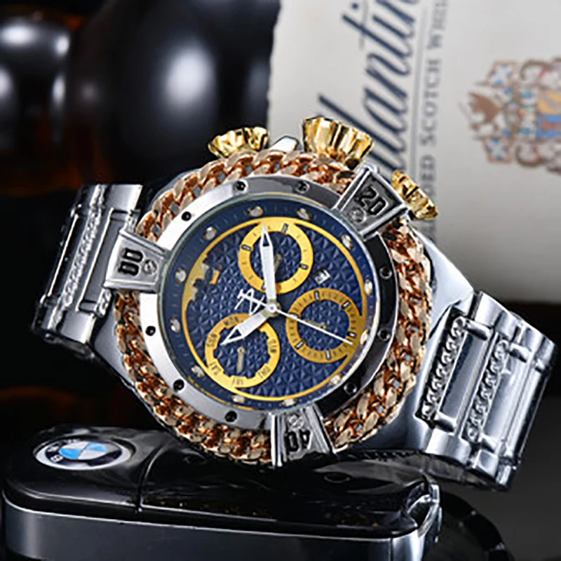 2022 Hot Sale Invit Watch Fashion Screw Crown Quartz Watch