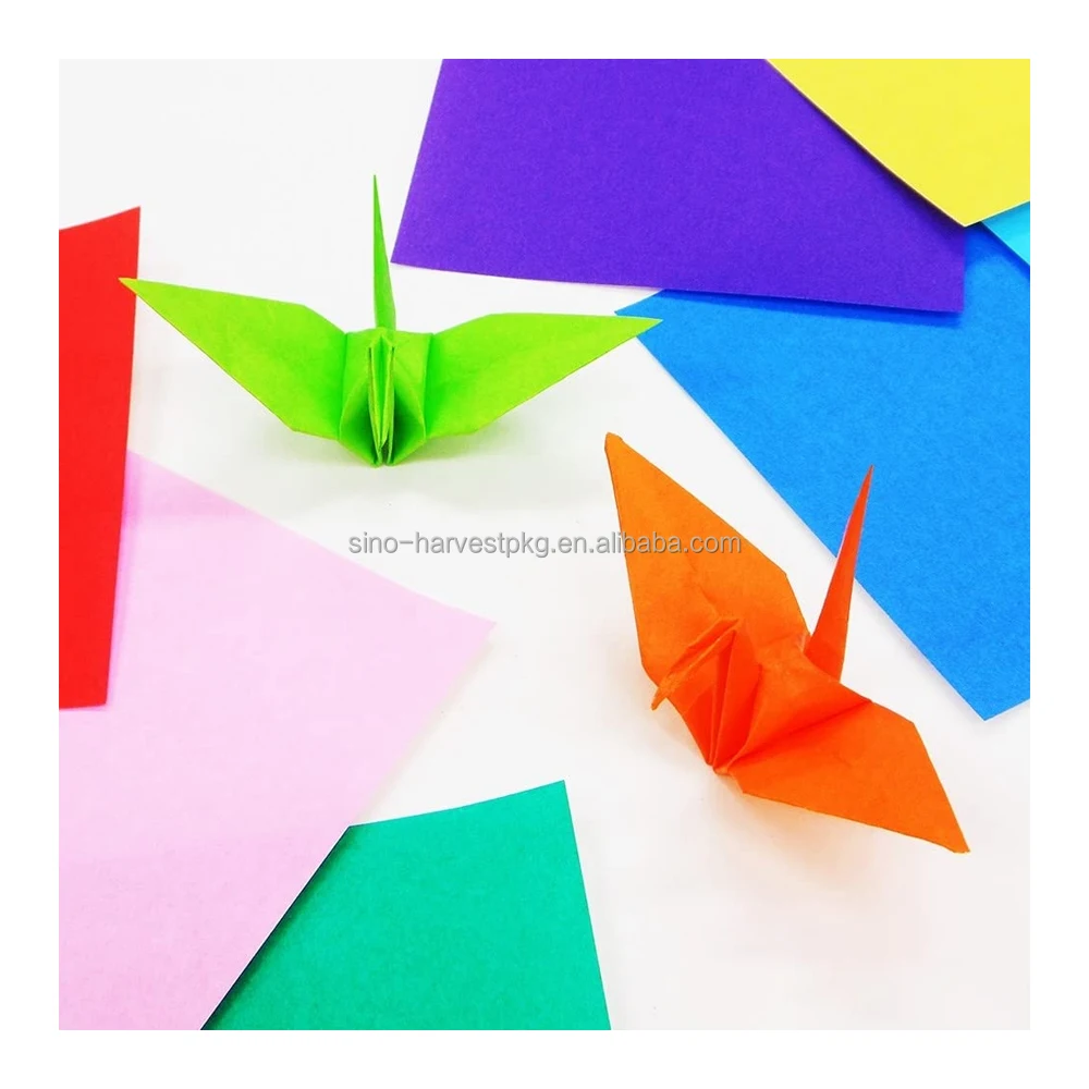 Wholesale Color Fluorescent Neon Paper Origami Suitable for Office School Family Use Customizable logo
