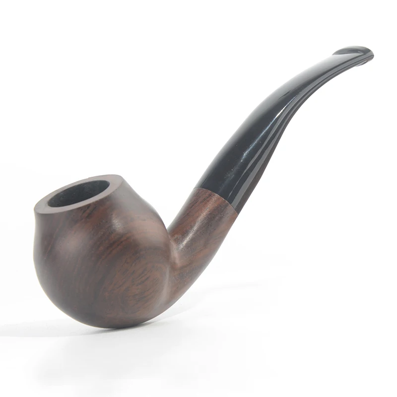 Tobacco Smoking Ebony Wood Smooth Finished 9mm Filter Olive Series Pipe Shape #ALW Special Offer Free Shipping