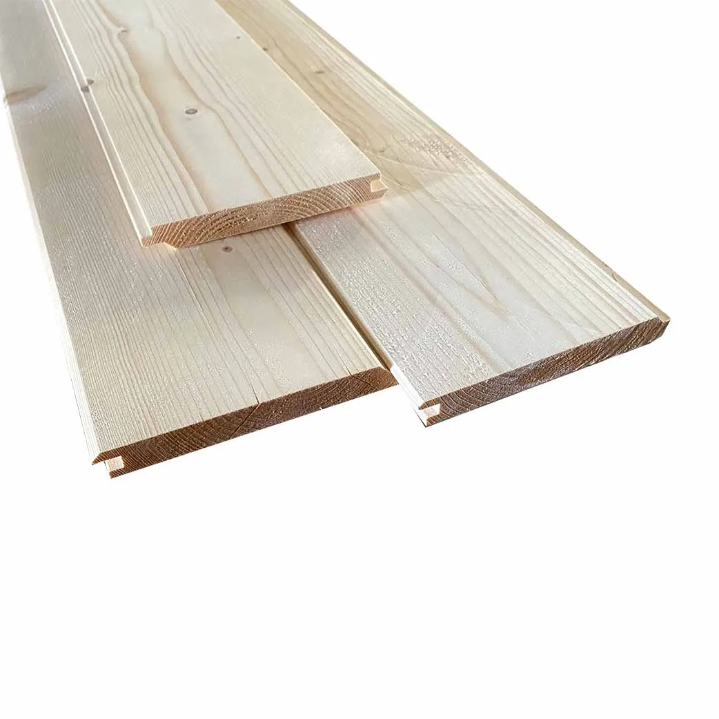 Interior Wood Wall Panels Wholesale Spruce Wooden Shiplap V-Groove Wall Panel