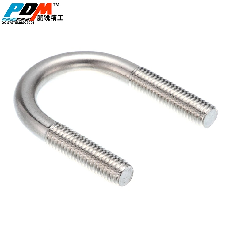 Factory price hot-dip galvanized steel U bolt and nut types of nuts and bolts