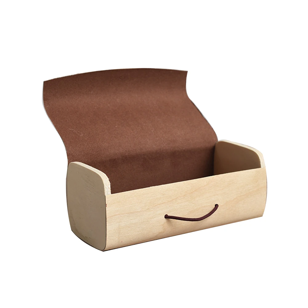 Real wood tea packaging soft box tea gift box wood manufacturers custom veneer wood bark tea packaging box