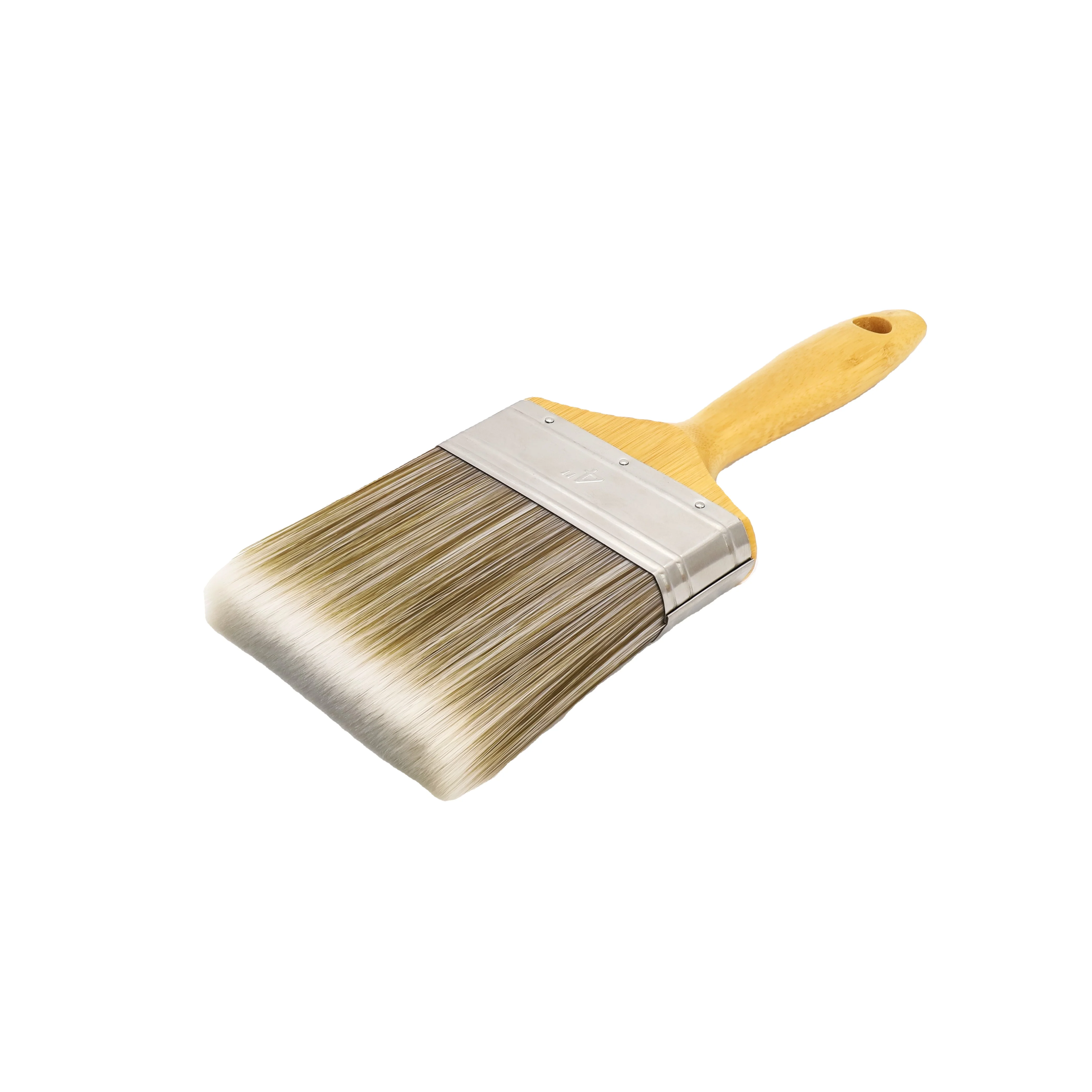 Promotional Wholesale durable bristle-mix recycled metal ferrule chunky bamboo handle paint brush