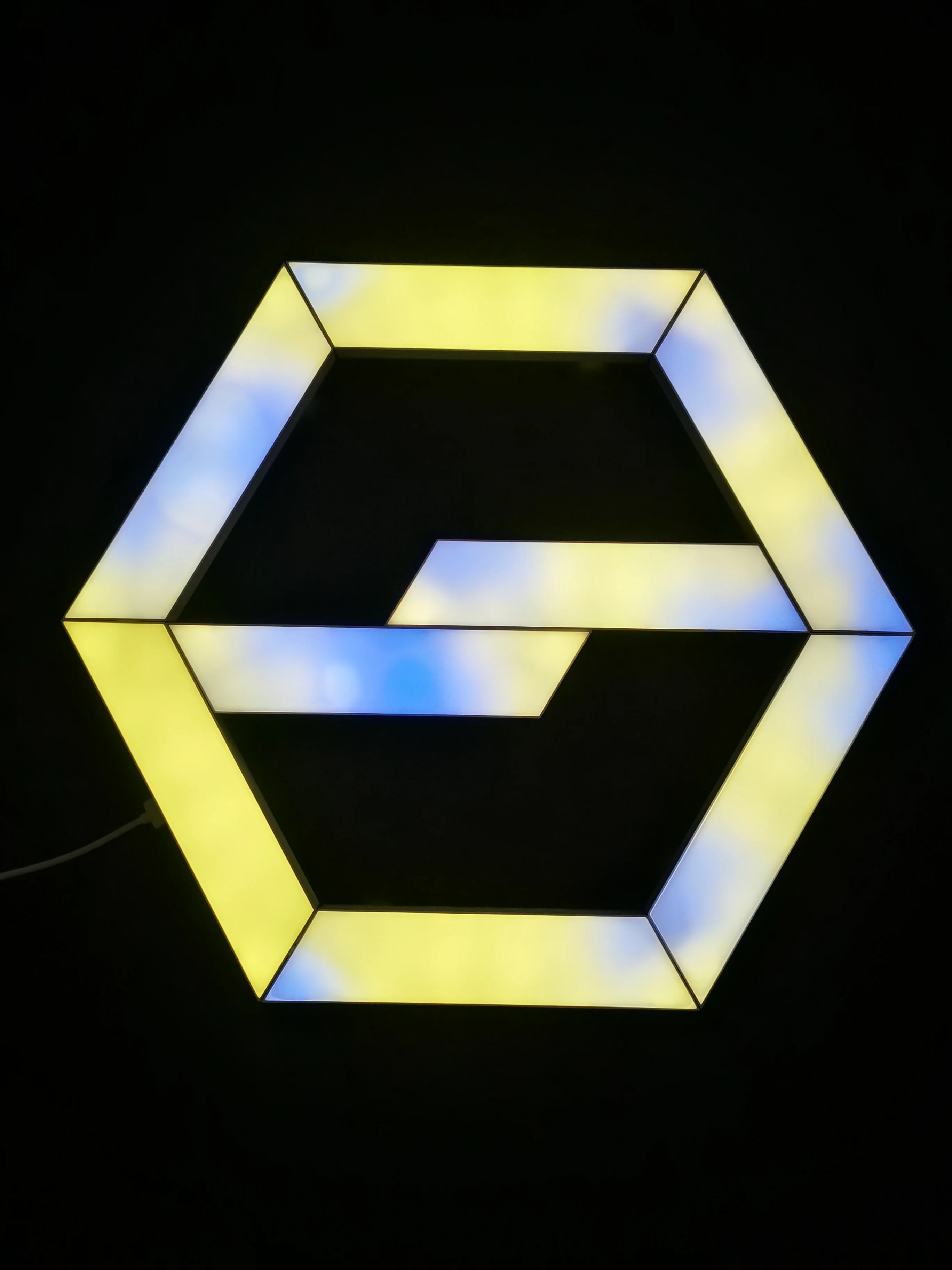 2021 new idea product beautiful rainbow-like color spliceable light night for home decoration gaming