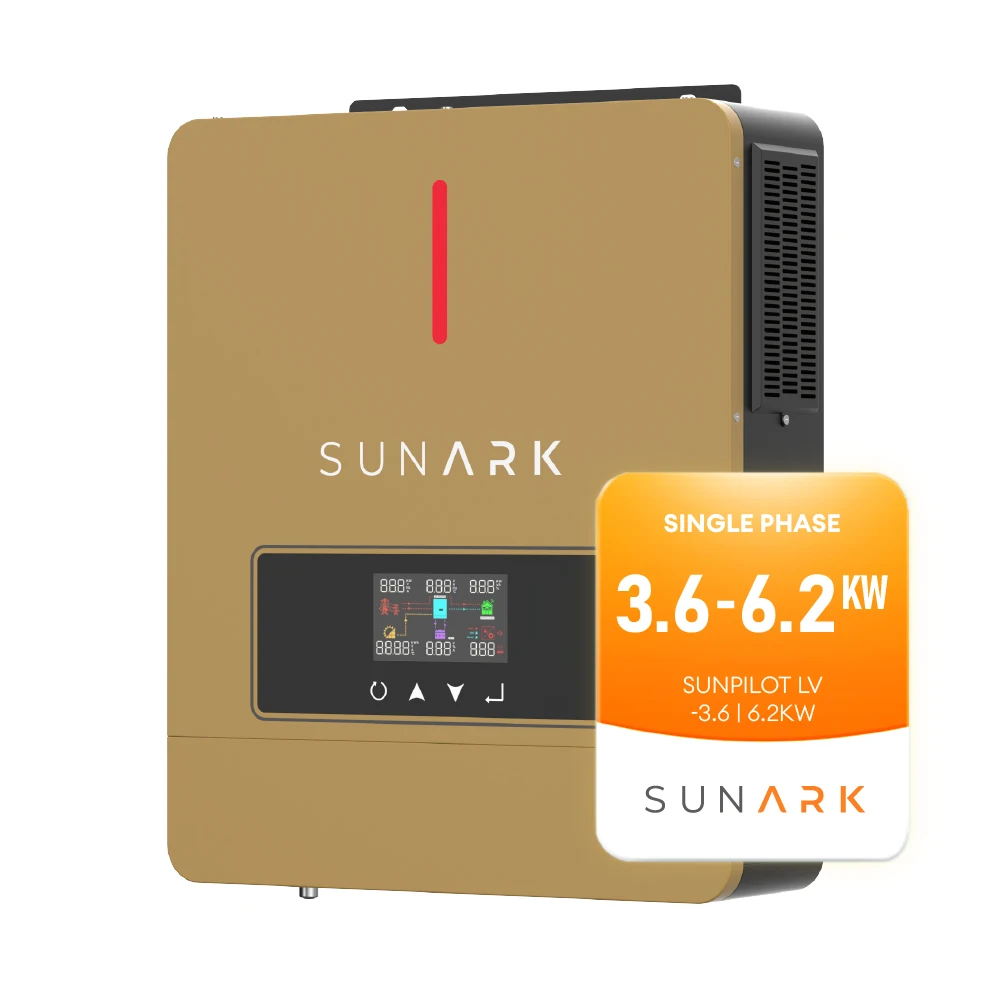 Sunark High Quality Hybrid Solar Inverters 6.2Kw 4.2Kw 3.6Kw Single Phase Inverter Solar With WIFI