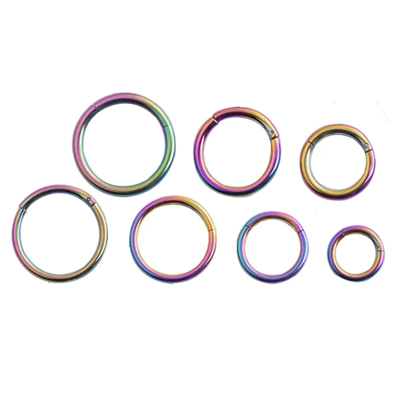 
2021 Trendy Body piercing C-shaped stainless steel zircon nose ring nose stud 2.5mm claw nose piercing jewelry 