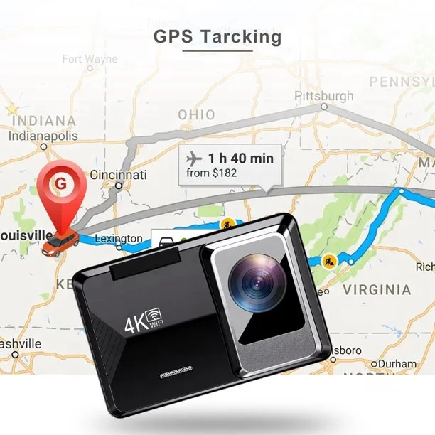 Relee OEM Mini Wifi 4K Gps Car Dvr Dash Cam 2K 1080P Car Camera Video Recorder Night Vision Car Black Box Dual Camera G sensor