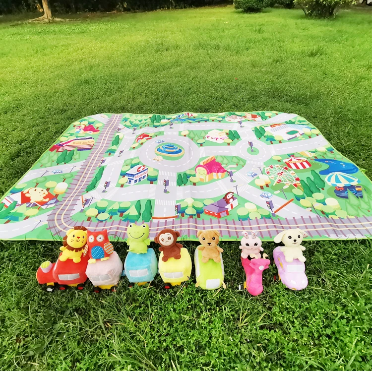 Baby playing gym mat 2020 Hot Sale baby learning walker Infant felt outdoor game blanket waterproof mat plush educational toys