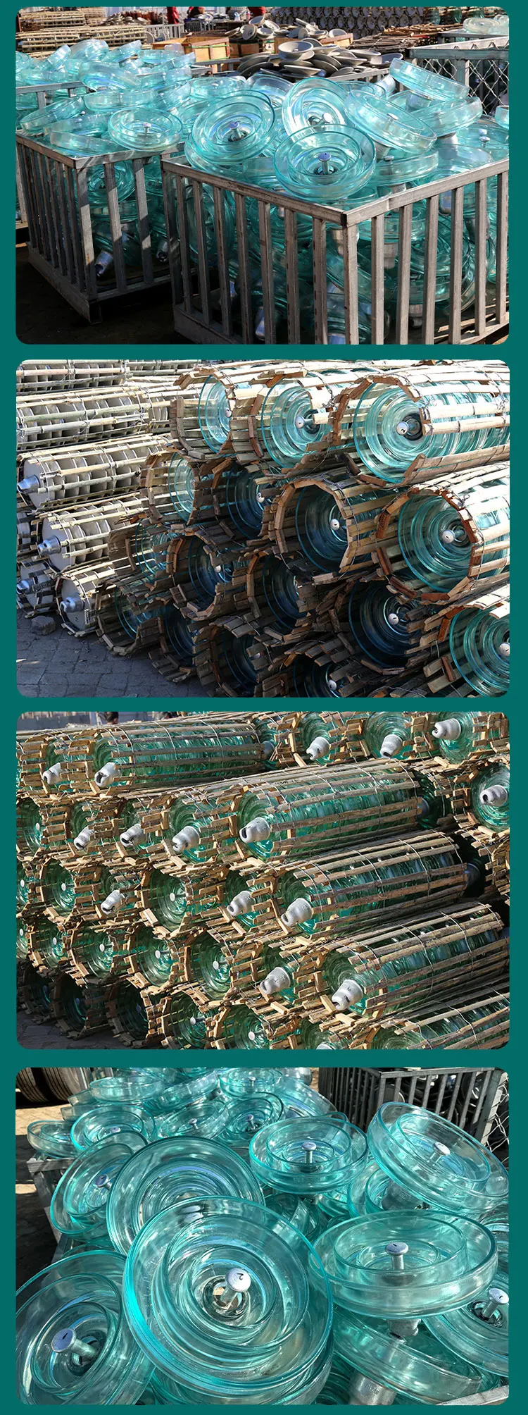 High Quality Glass Insulators for High Voltage Applications Factory Manufacturing