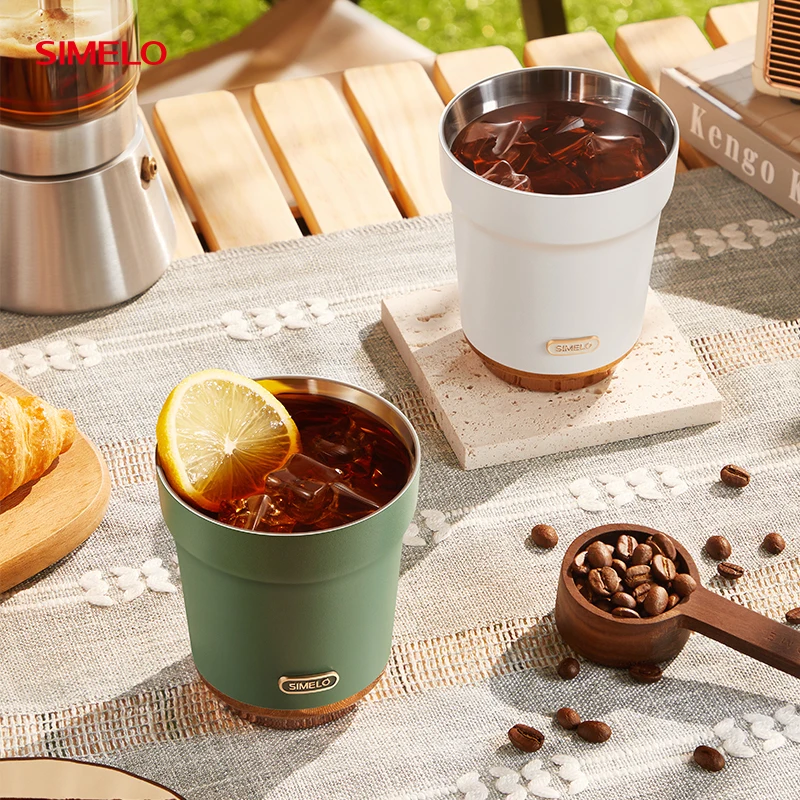SIMELO Nordic Choice Milan 316L Vacuum Latte Cup 320ML Stainless steel coffee cup