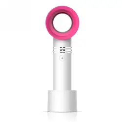 Shenzhen new Rechargeable 3 speed Micro USB charging portable table desk bladeless mini hand fan