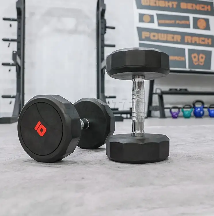 Smartfit Dumbbell Set Rubber Coated Dumbber Manufacture Round Head Dumbbell