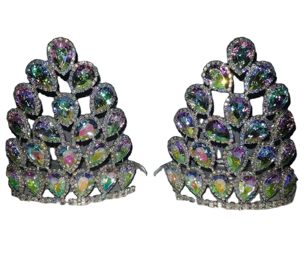 
6 inch Fashion design rhinestone crown 