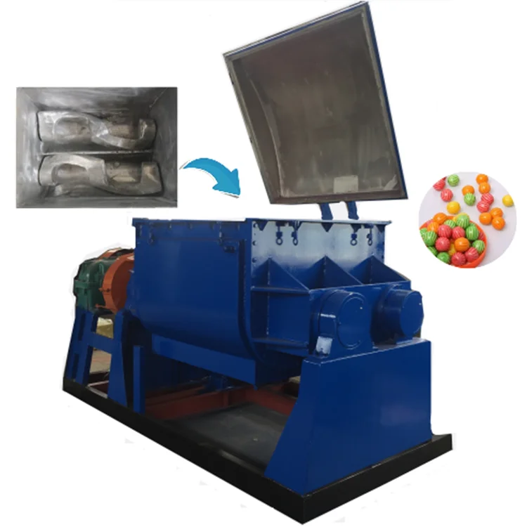 High Viscosity Hydraulic Tilt Kneader Sigma Z Blade Mixer For Rubber Adhesive Chewing Gum Making Machine