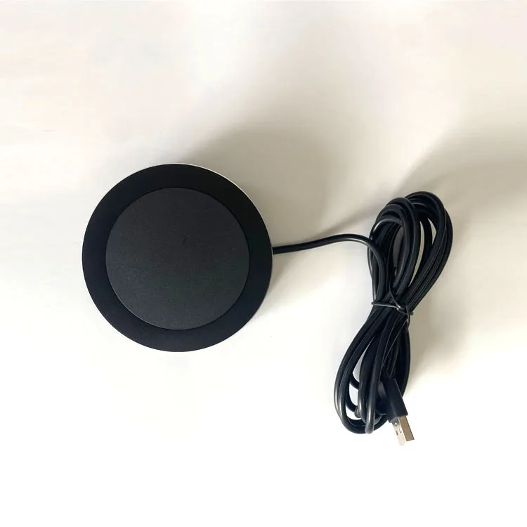 Hot Product 10W Qi Standard Restaurant Table Wireless Charger Quick Charging Desktop Embedded Wireless Charging