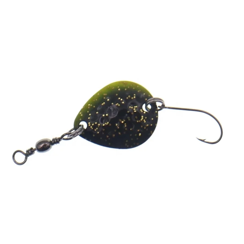 Trout spoons ultralight  fishing spoons 2g 23mm single hook metal Bait Fishing Lure spoon