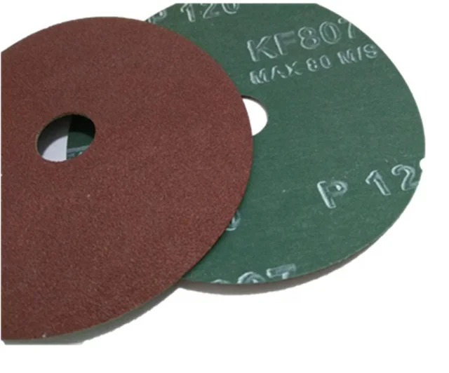 Red resin A/O  fiber disc brushed abrasive disc made in China