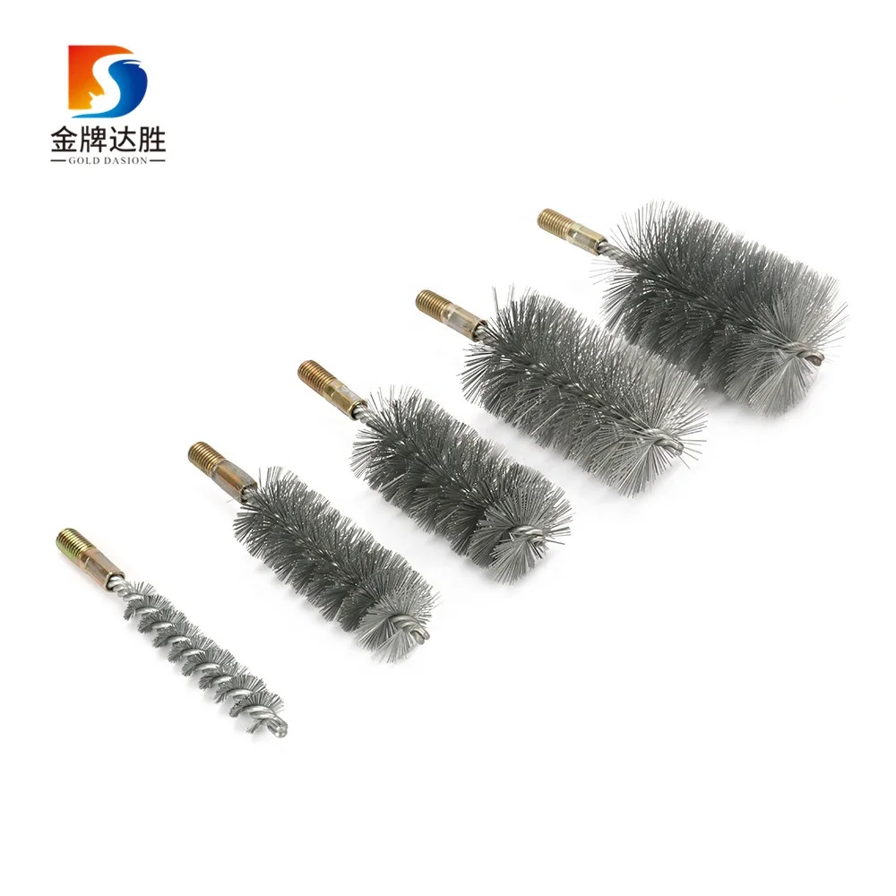 Durable Cylinder Steel Wire Round Tube Pipe Cleaning Brush