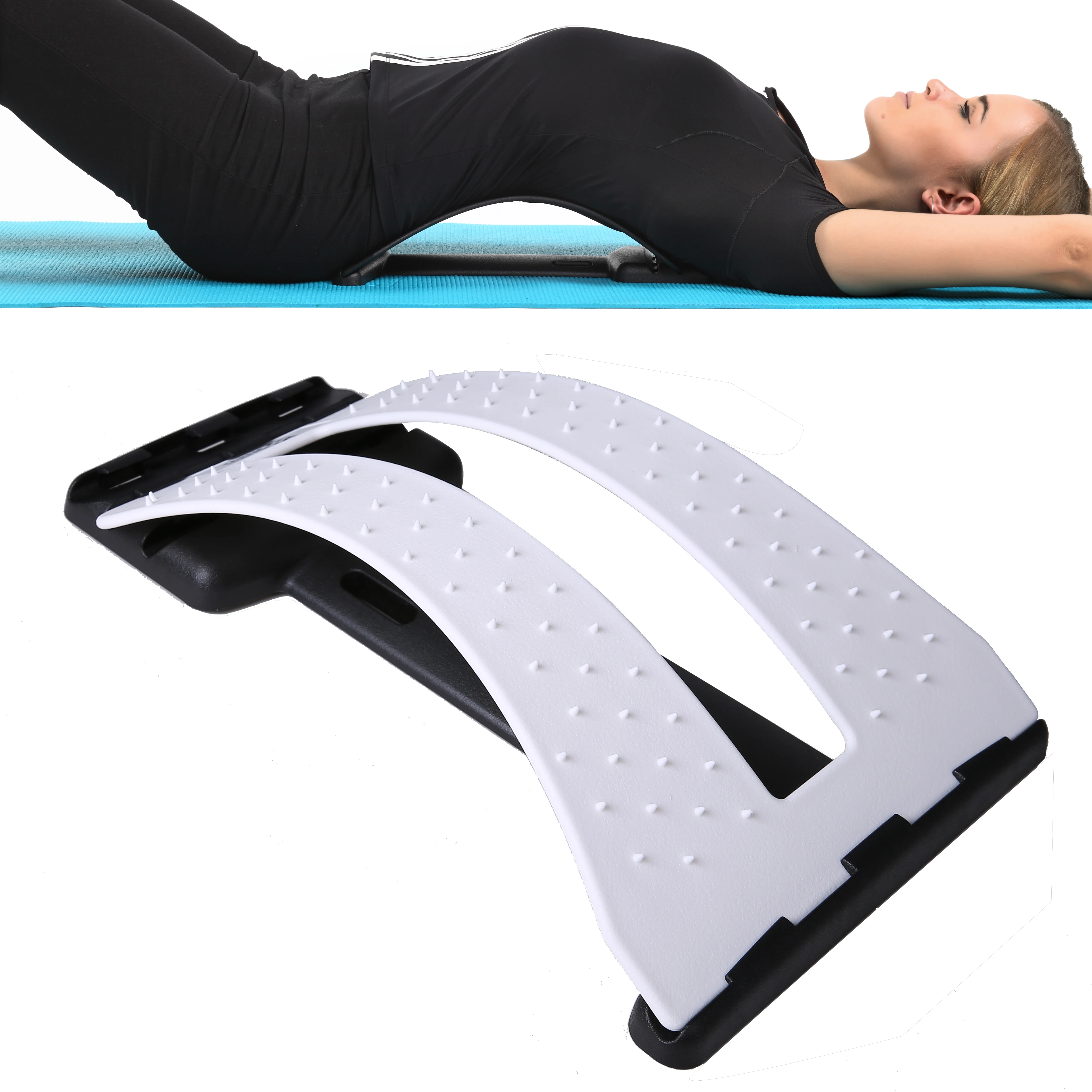MBS-010D 3 Level Adjustable Back Lumbar Traction Device Stretcher other massage products for back massage with massage ball