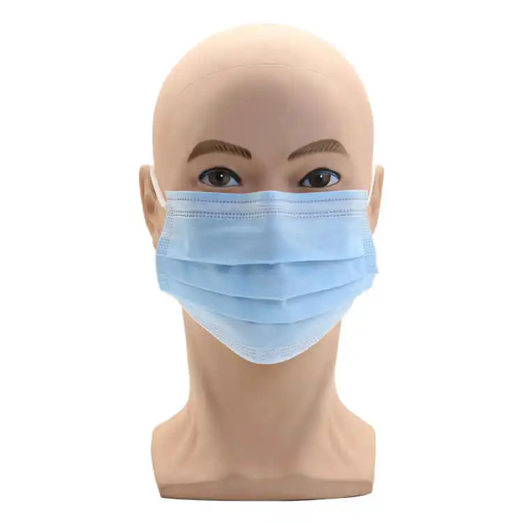 CE Certification Disposable Black Blue Face Mask Surgical Facemask 4Ply Non Woven Medical Mask